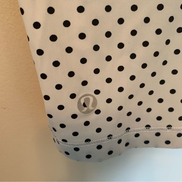 Lululemon Runbeam Long Sleeve Mod Dot Printed Black / White - Picture 4 of 12